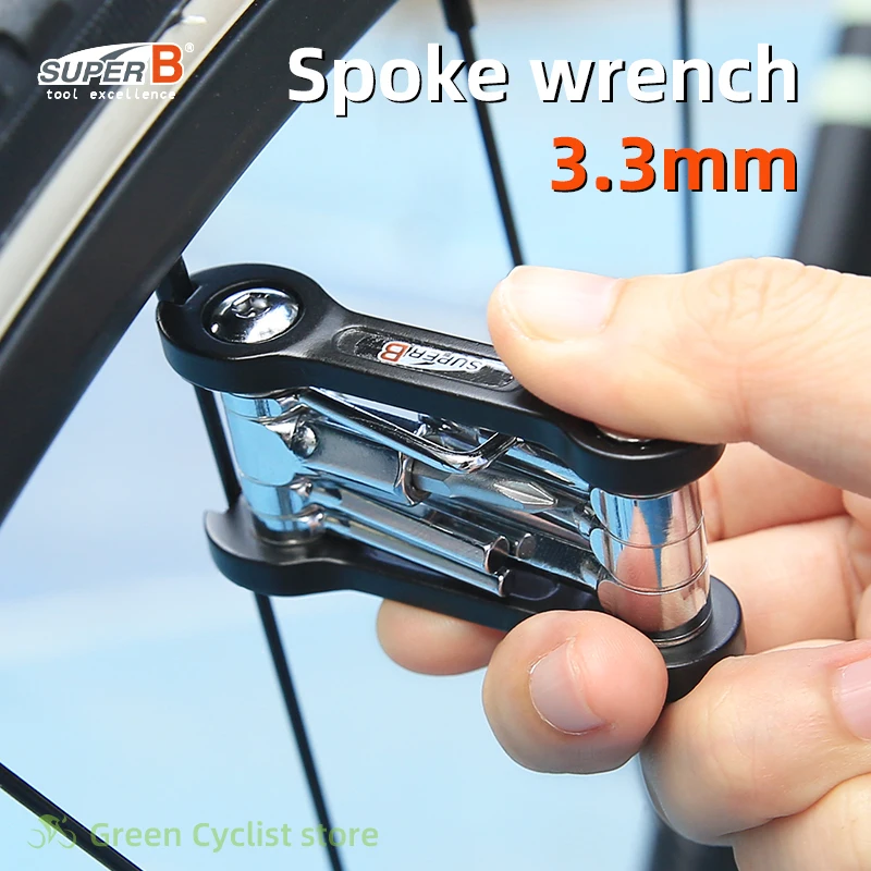 SUPER B 9 in 1 Multitool Kit Moutain Road Bike 2/3/4/5/6/8mm Allen Key Set Spoke Torx Wrench Screwdriver Bicycle Repair Tools