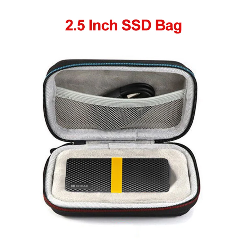 1.8 Inch SSD Case For KODAK X200 PSSD Bag Waterproof Mobile Hard Disk Box Portable Storage Protective SSD Accessories Present