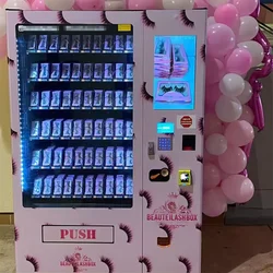 Cheap Design Makeup Brushes Beauty Vending Machine for Lashes Wigs Clothes Hair Robot Vending Machines for Usa Snacks Dispenser