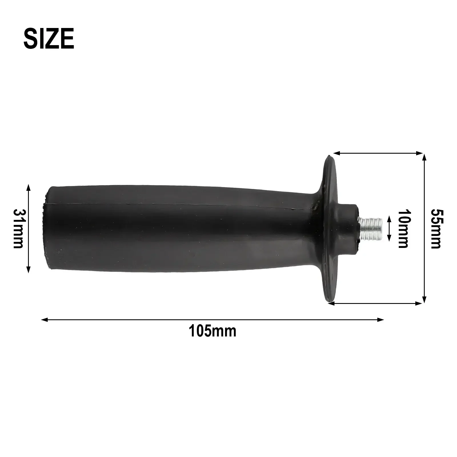 Accessories Angle Grinder Handle Plastic Thread 8mm/10mm M8/M10 Metal Parts Side grip Tool Auxiliary Equipment