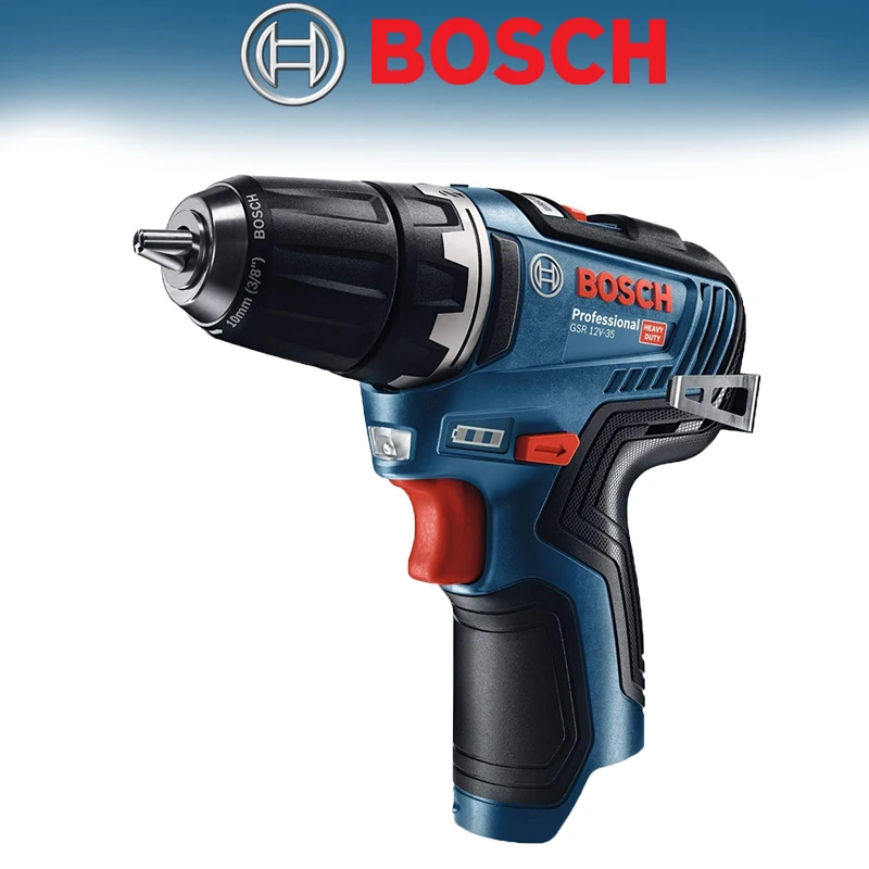 BOSCH GSR 12V-35 Профессиональная аккумуляторная дрель Компактная удобная многофункциональная электрическая дрель Голый инструмент