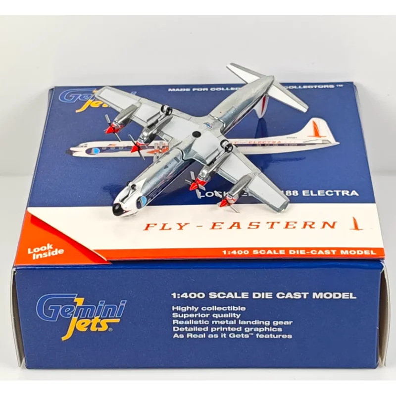 

GeminiJets 1/400 Scale Eastern Airlines L-188A N5507 Die-cast Alloy Aircraft Model Collectible Decorative Item Toy