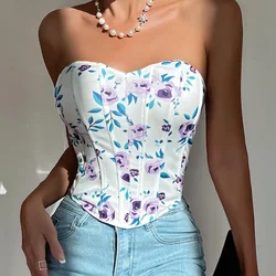 Sexy Corsets Women Shaper Camis Underbust Body Woman Clothes Casual Bustier Ladies Crop Tops Lingerie Strapless Tanks