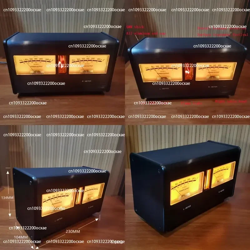 Complete aluminum chassis-VU instrument tube with wire and voice control preamplifier