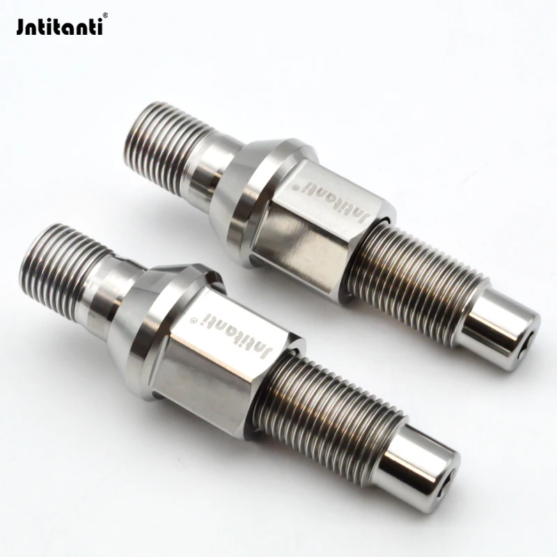 Jntitanti 10.9 grade Gr5 titanium wheel stud M14*1.5*78mm wheel nut M14*1.5*27mm for Audi VW Benz Masarati