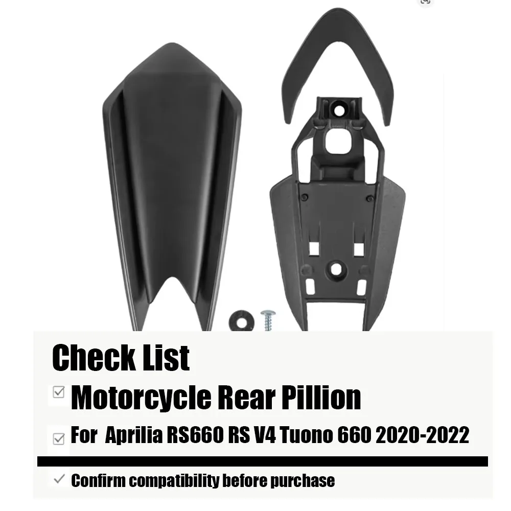 For Aprilia RS660 RS V4 Tuono 660 2020-2022 Motorcycle Accessories Rear Pillion Passenger Single Seat Cover Fairing Cowl 