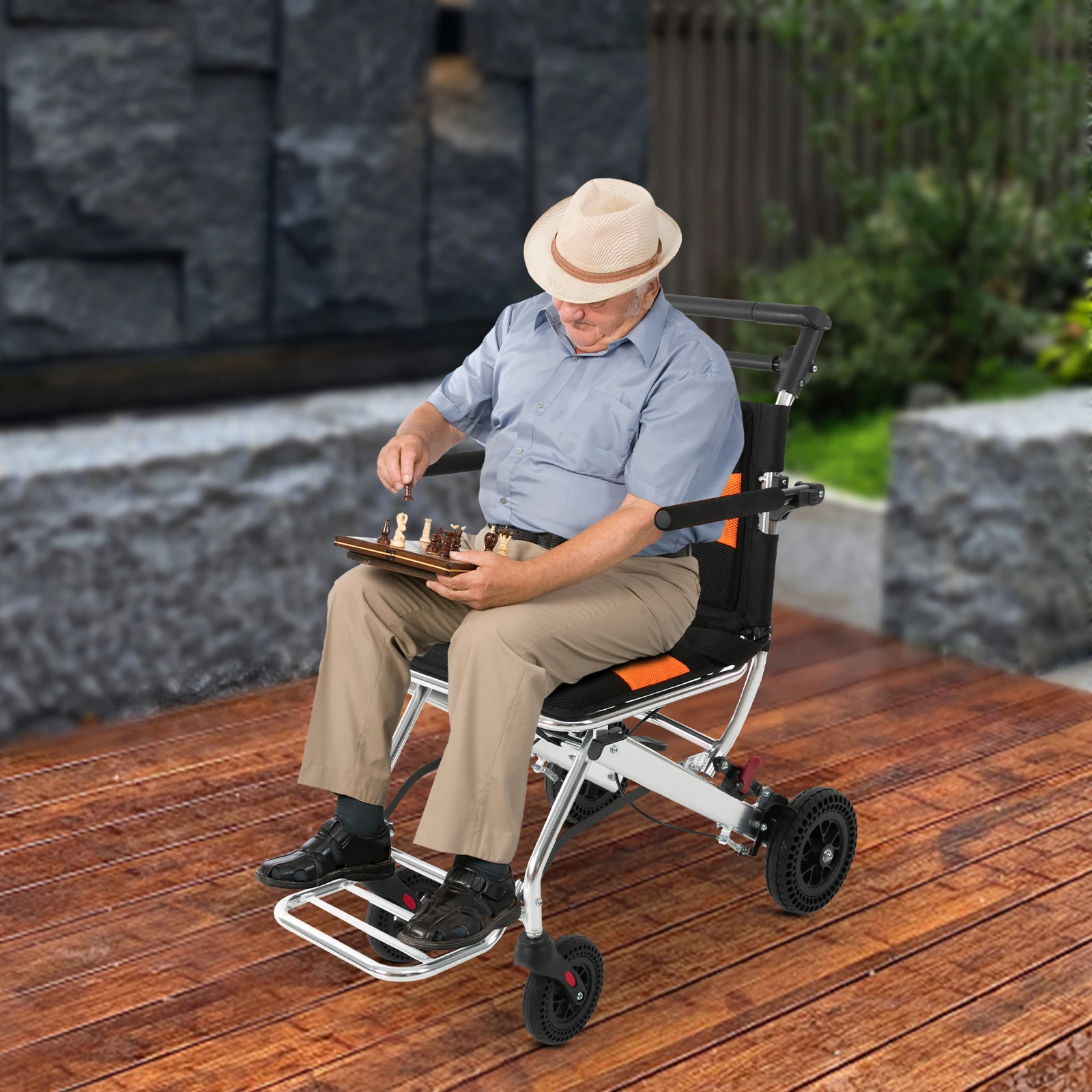 Portable Folding Wheelchair 4