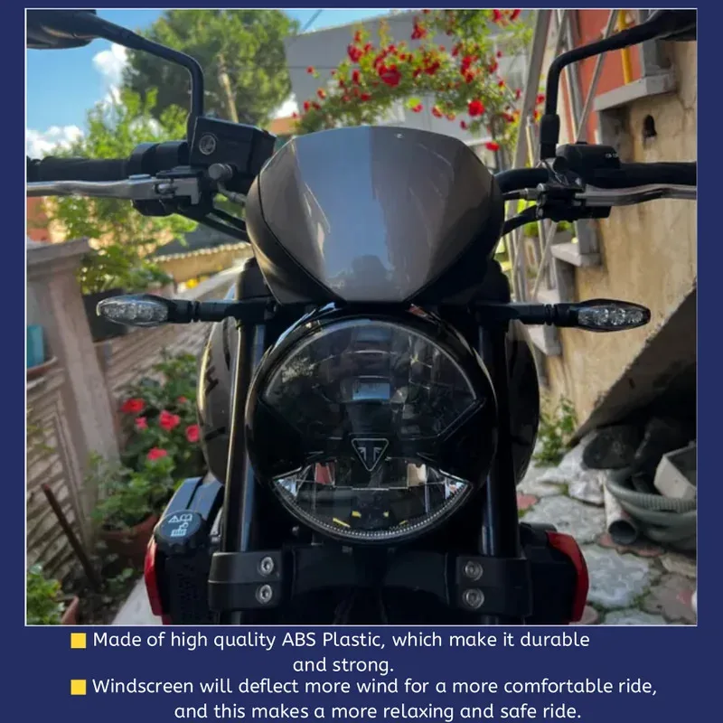 

Лобовое стекло для Trident 660 для Triumph Trident660 2021 2022 2023, воздушные ветровые дефлекторы, передний экран мотоцикла