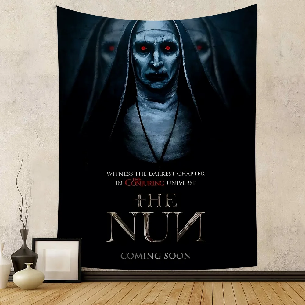 

The N-Nun Demon Horror Movie Anime Tapestry Cheap Hippie Wall Hanging Bohemian Wall Tapestries Mandala Home Decor