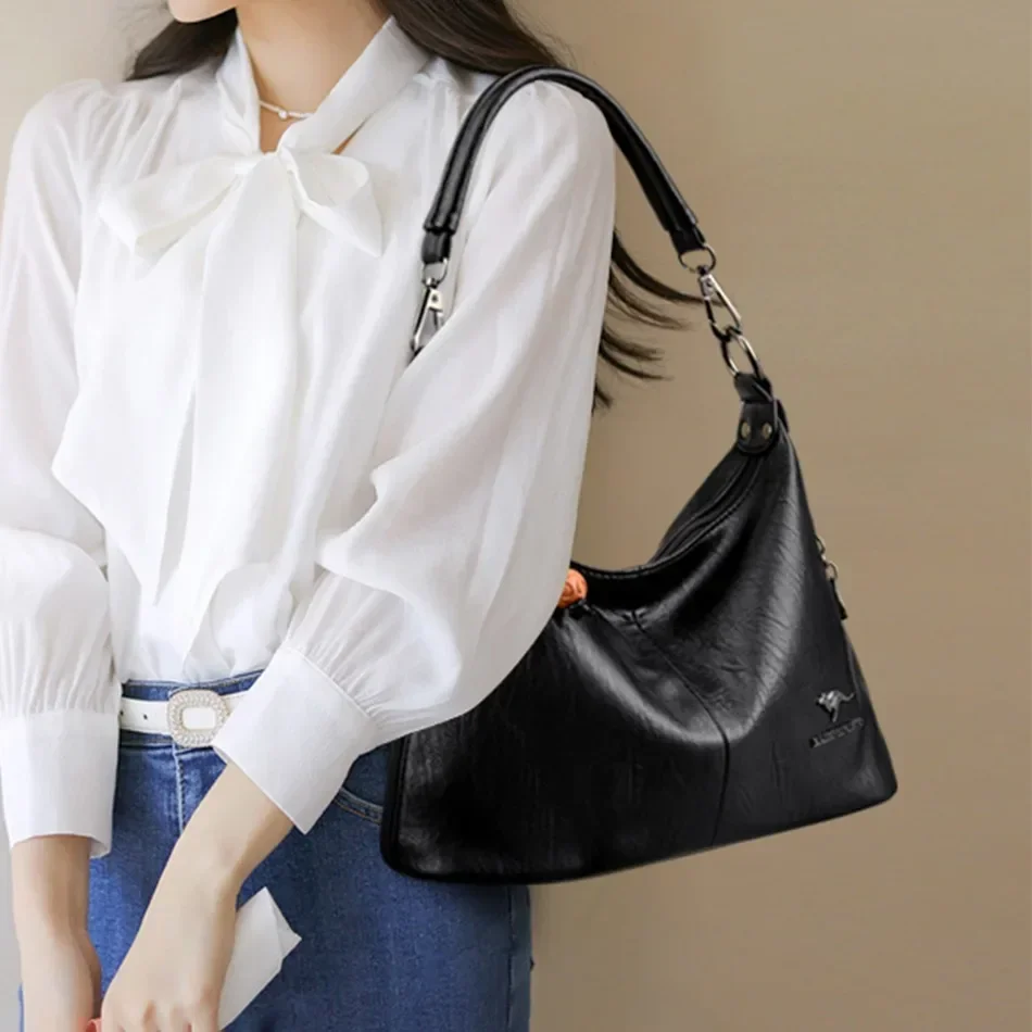 Fashion Handbags Women Bags Designer Solid Color HIgh Quality Leather  Crossbody Bags for Women 2024 Casual Bags Shoulder Bag