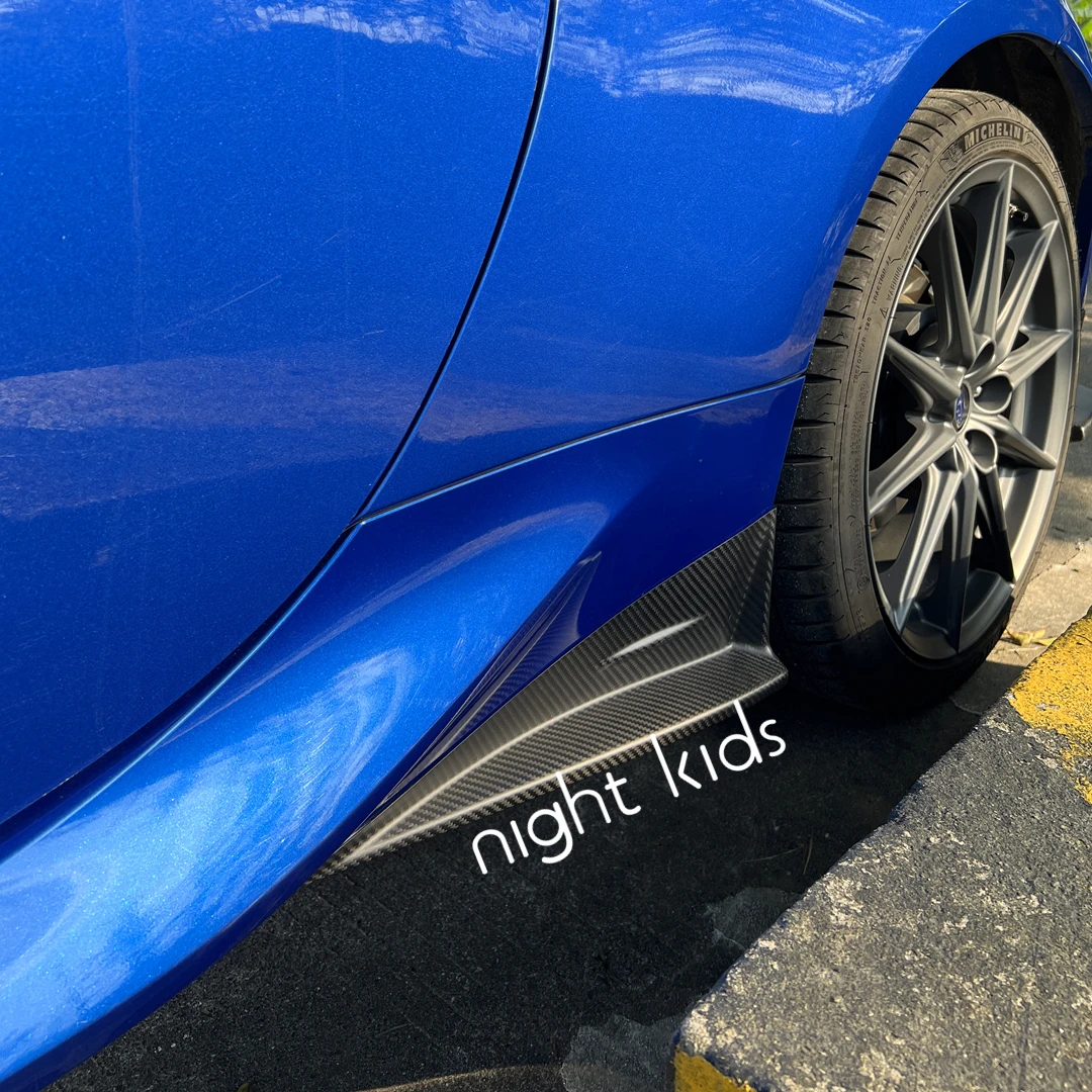 Night Kids for Toyota GR86\\Subaru ZD8 BRZ modified carbon fiber side skirts side splitters, GR86/ZD8BRZ dry carbon side skirts.