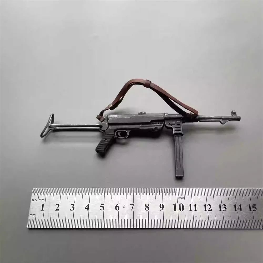 1/6th WWII Series Soldier Doll Mini Weapon Model MP40 Clips can befolded PVC Material Can't be Fired For 12" Action Figure DIY