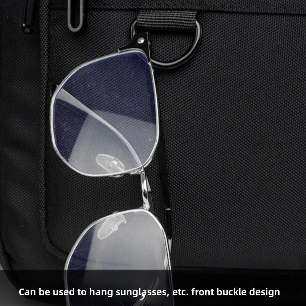 

Waterproof Men Crossbody Bag Large Capacity Phone Pouch Student Shoulder Bag with Multiple Pockets Oxford Cloth Messenger Bag