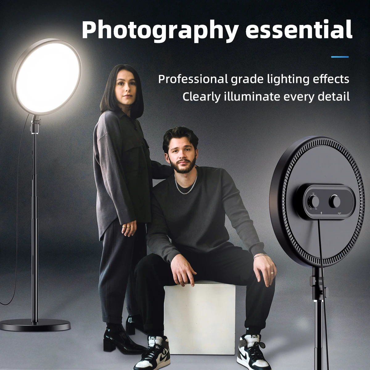 Wholesale 13 Inch Full Screen Fill Light with Remote Photography Light with Tripod Makeup Light for Professional for Live Stream