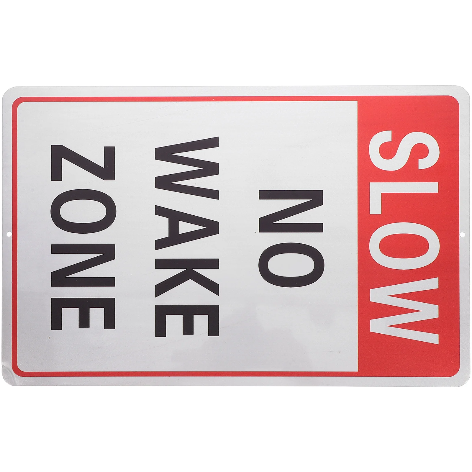 Slowing No Waking Zone Sign 30X45Cm Aluminum Reflective Outdoor Traffic Safety Sign For Parking Lot Factory Road Use