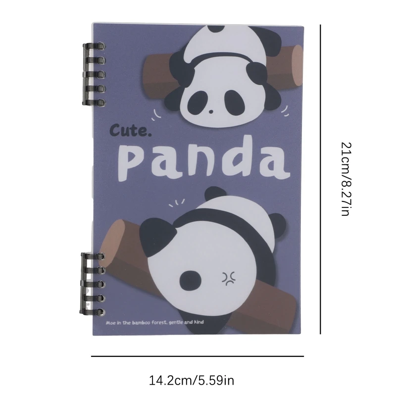 60 Sheets/ Book Outer Ring Panda Loose-leaf Kawaii A5 Notebook Creative DIY Journal Decor Stationery