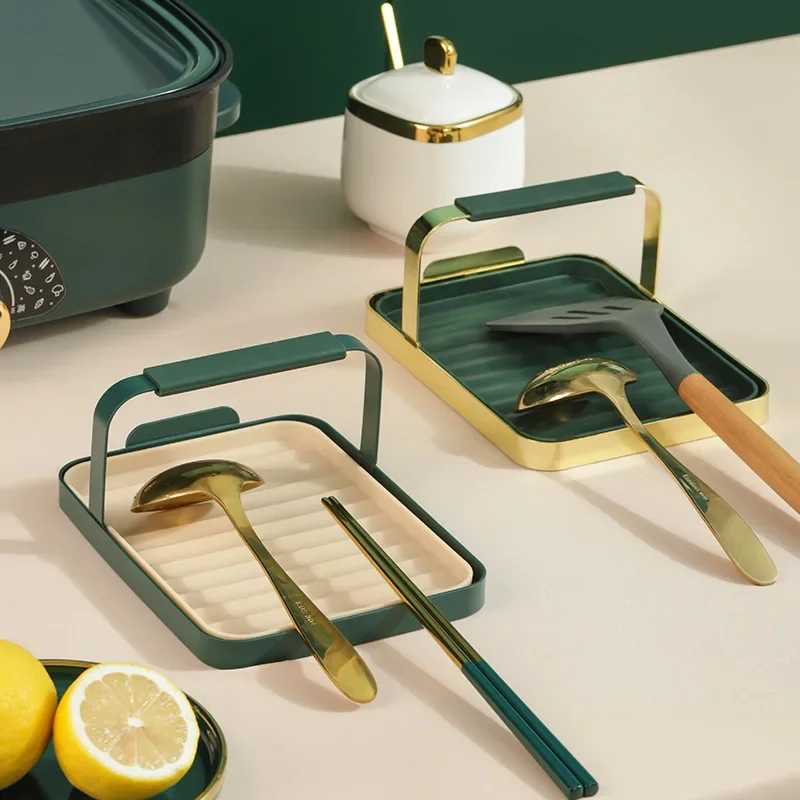

Wrought Iron Multi-function Spatula Rack for Spoon Pot Lid Fork Spatula Spoon Stand Tableware Storage Rack Kitchen Accessories