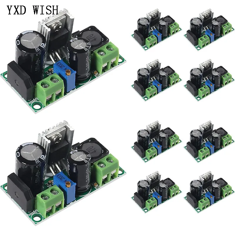 

10pcs Low-voltage AC-DC Step-down Power Module DC-DC Adjustable Voltage Regulator LM2596HV Power Module LM2596 Buck Converter