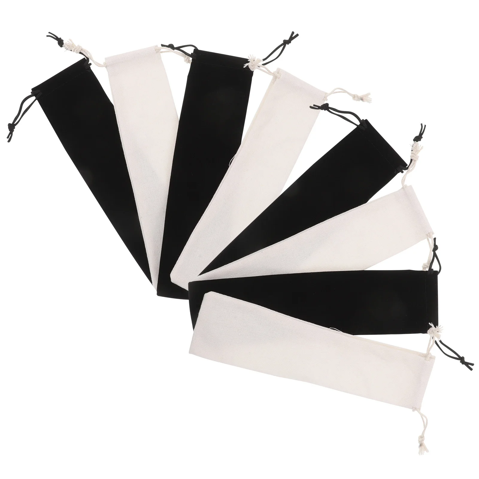 

20Pcs Reusable Portable Travel Cutlery Bag Cotton Linen Drawstring Pouch Lightweight Utensil Storage Camping Picnic Case