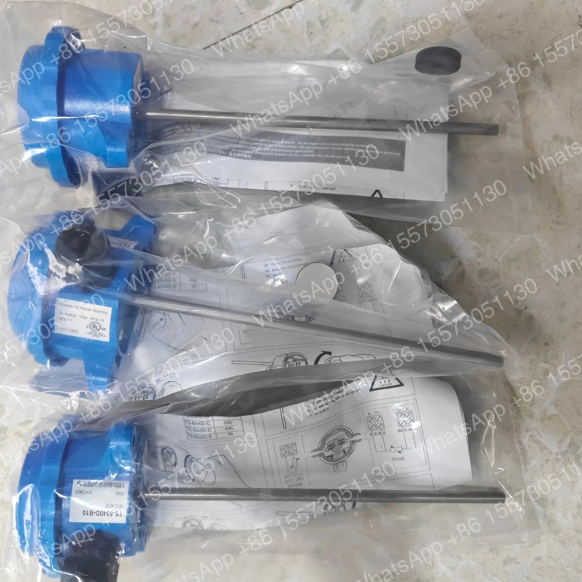 Controls TS-6370D-B14 TS-6370D-B13 TS-6340D-B10 Ventilation and Water Pipe Temperature Sensors