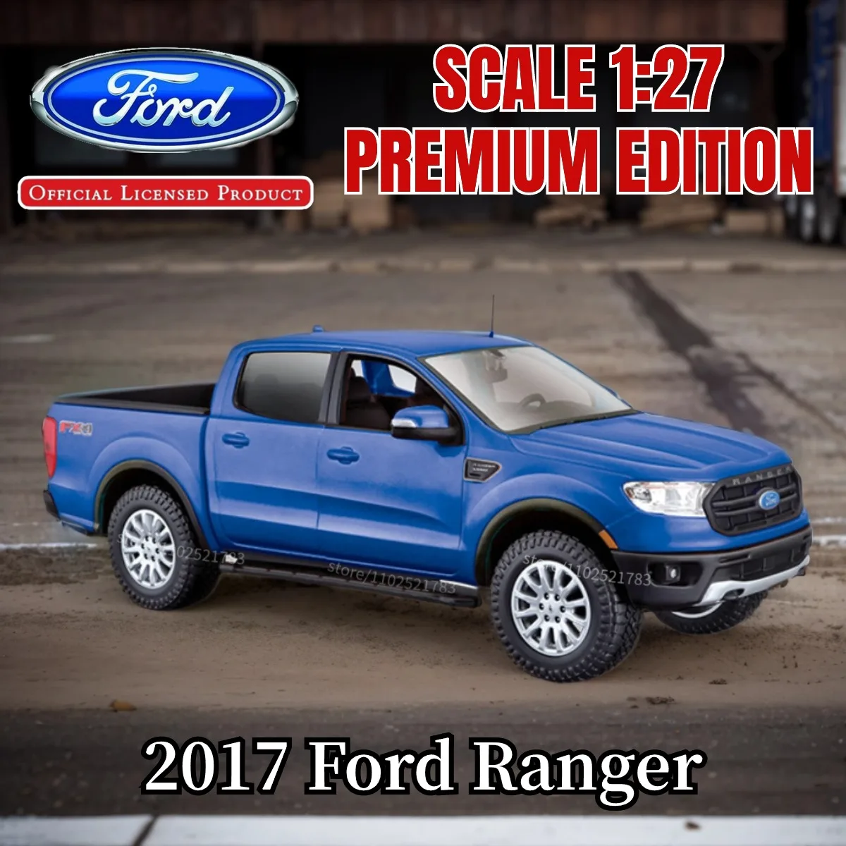 Maisto 1:24 2019 Ford Ranger Pickup Truck Replica Authnetic Car Model Scale Miniature Toy - Perfect Gift for Ferrari Enthusiasts