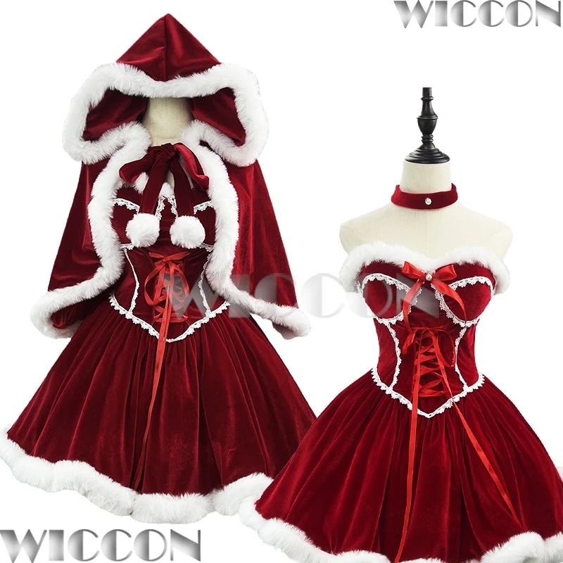 فستان سنوي مثير للعام الجديد لعام 2026 فستان المشاهير للنساء الأميرة وأداء عيد الميلاد مقاس كبير فستان مخملي طقم كيب نافيداد كرنفال #1