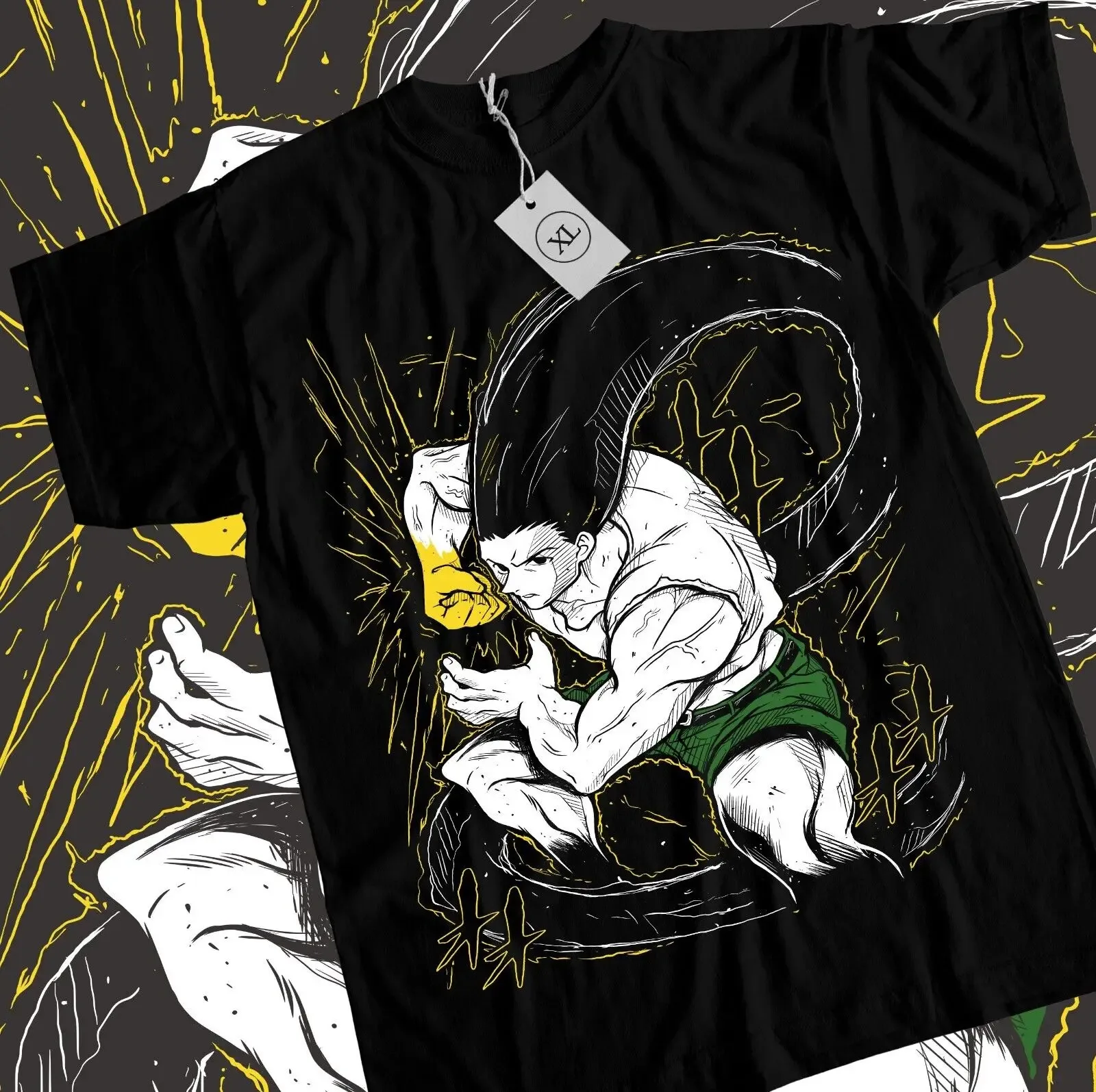 Gon T-shirt Hisoka Killua Hunter Meruem Zoldyck Girl Anime Black Shirt All Sizes