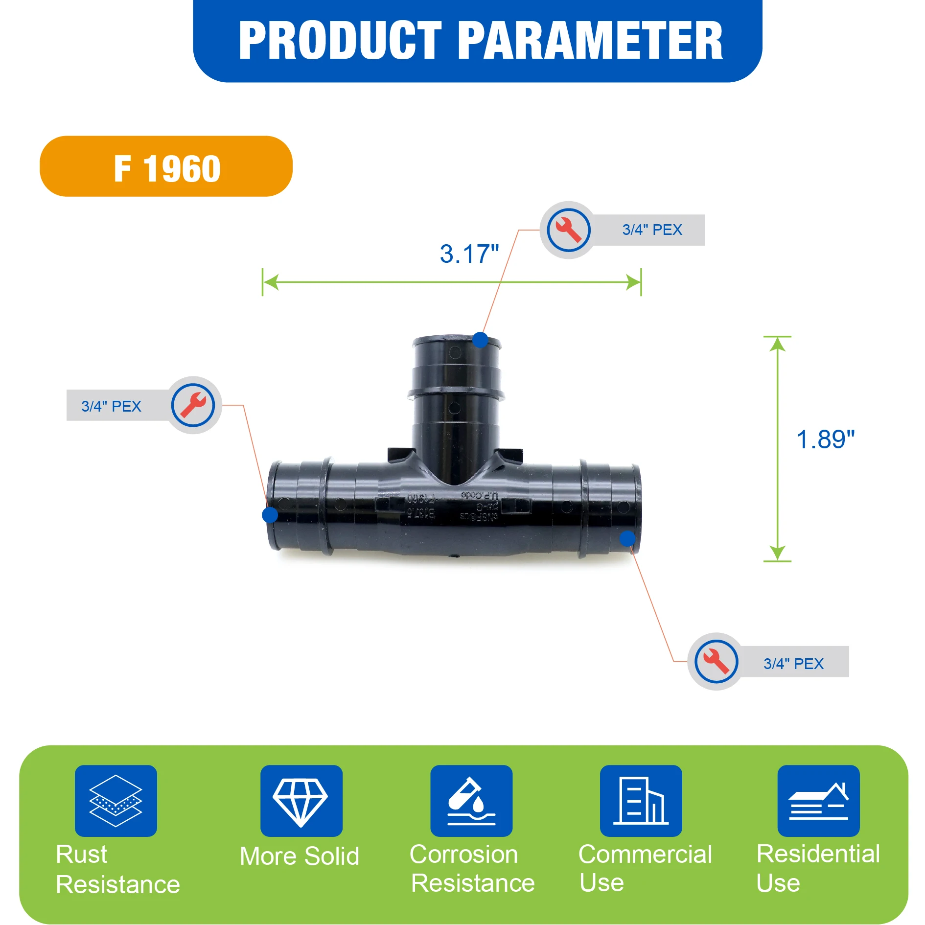 KING SMART F1960/Wisbo/PEX A Expansion PEX 3/4