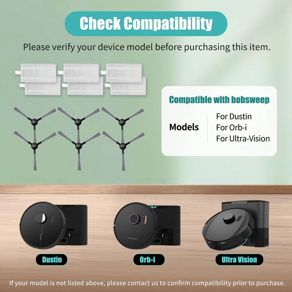 Запасные части для пылесоса N98R для замены пылесоса Bobsweep, пригодные для аксессуаров для подметальных машин Bobsweep