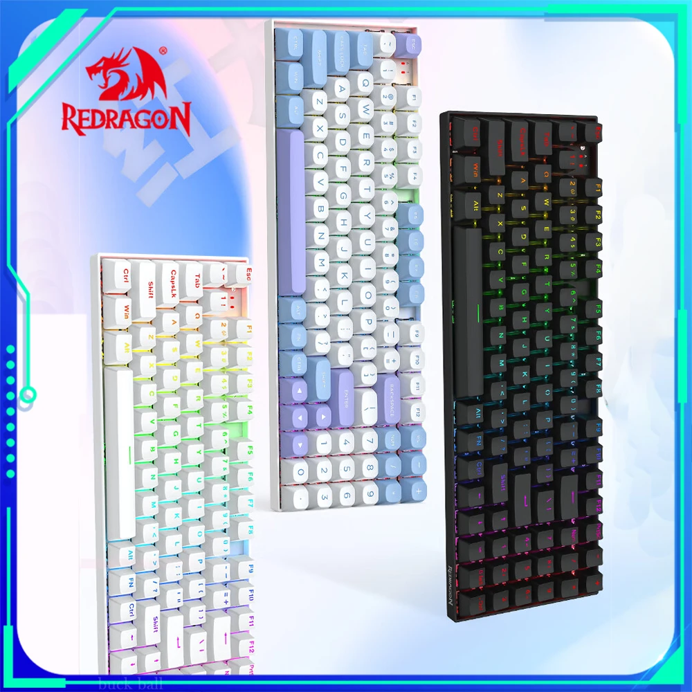 

REDRAGON M94 Wired Magnetic Switch Mechanical Keyboard 8K RGB Custom Gaming Keyboard 8000HZ 94Keys Pc Gamer Office Gift