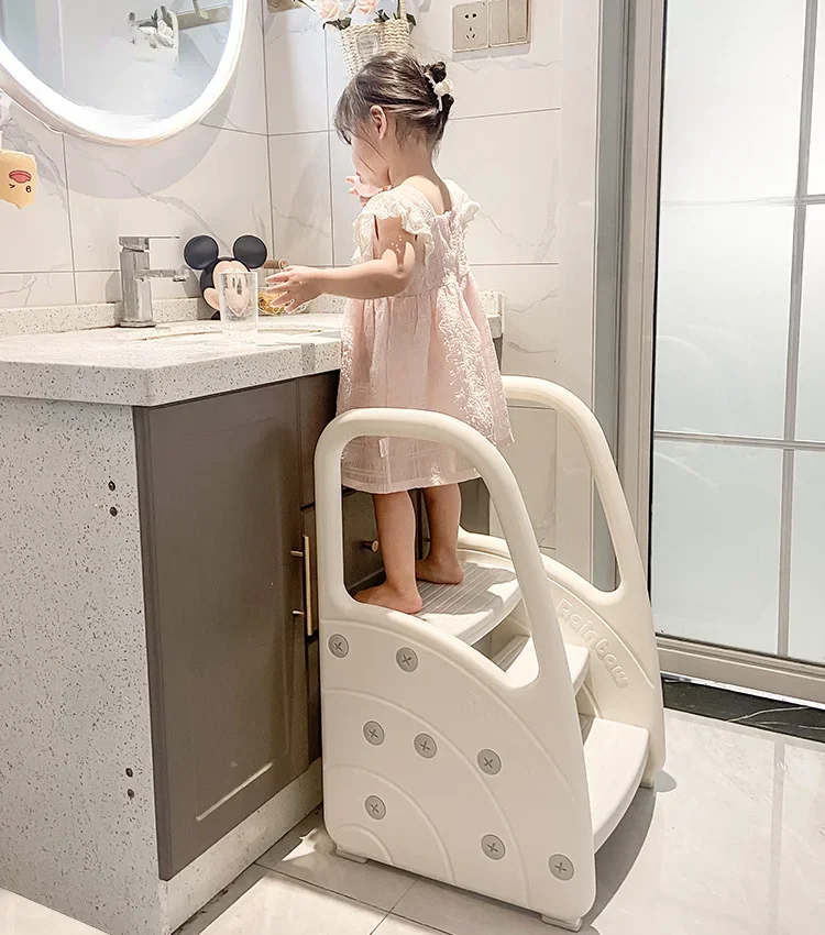 

Children's footstool Washing hands Step stool Armrest Baby footstool Bathroom Washing table Non-slip footstool