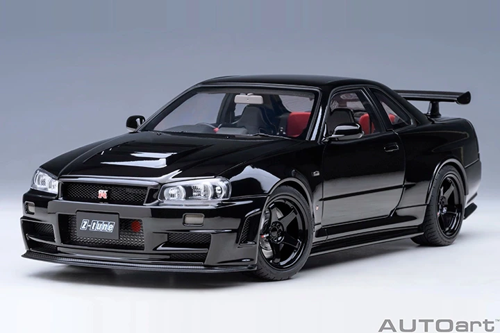 AUTOart 1/18 NISMO R34 GT-R Z-TUNE 5, модели, цвета, литая под давлением модель автомобиля из сплава, Коллекционная модель, готовый продукт