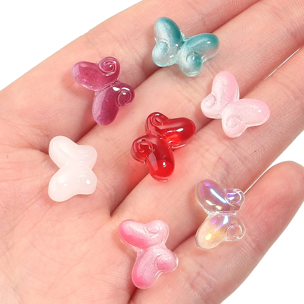 50-100 قطعة Lampwork المزجج الخرز الملونة فراشة شكل التشيكية الزجاج فضفاض حبة لصنع المجوهرات DIY بها بنفسك القرط قلادة النتائج #1