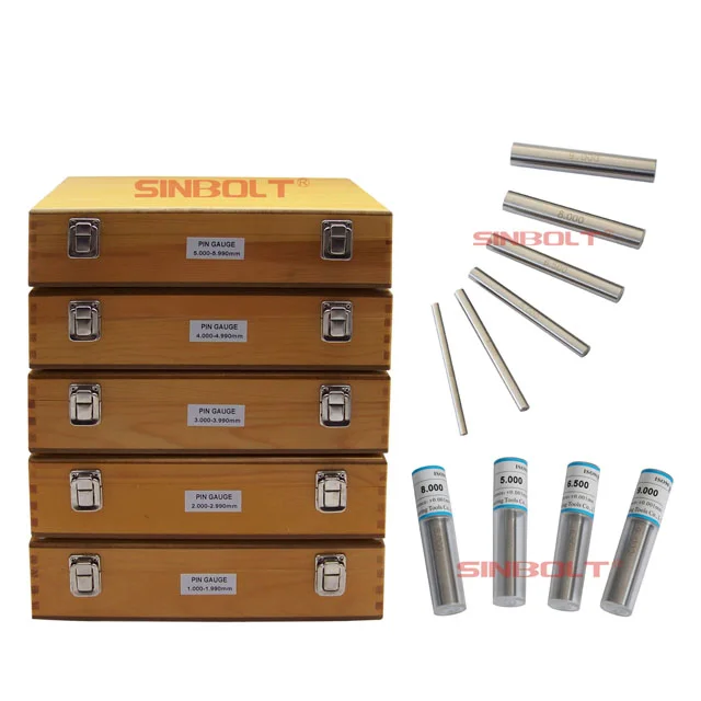 

High-Quality Pin Gauge Source Factory, Plug Gauge Pin Gauge Set, 1.000mm--5.990mm