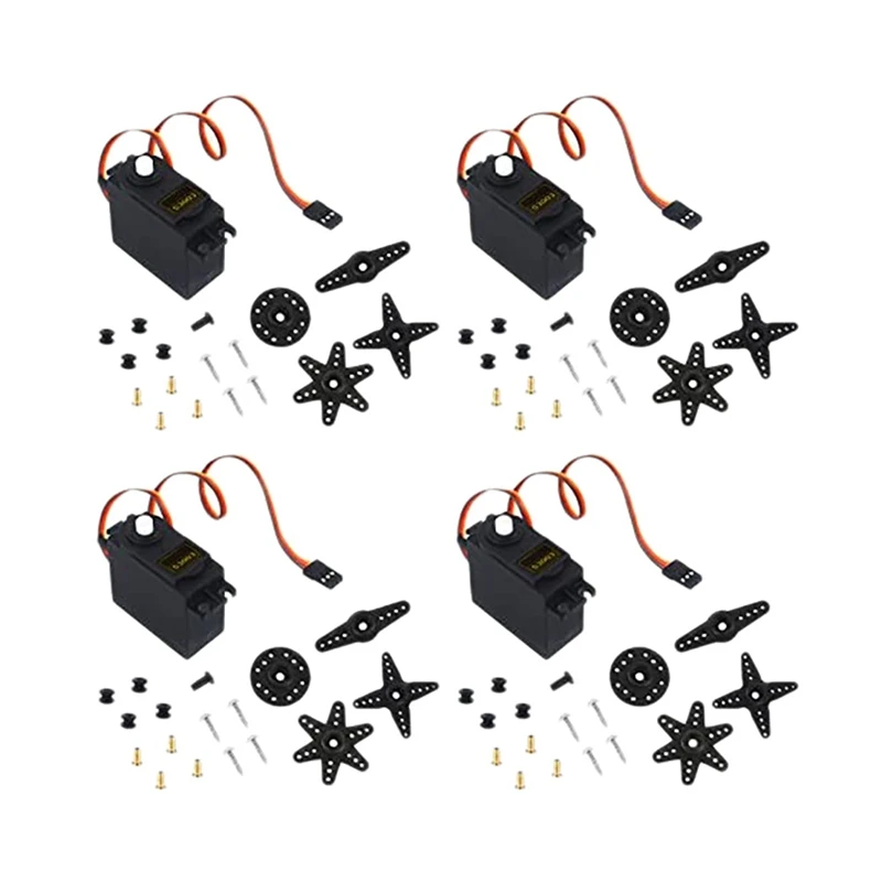 4 PCS S3003 Servo Motor Padrão RC Servo de alta velocidade para carro inteligente robô barco helicóptero RC