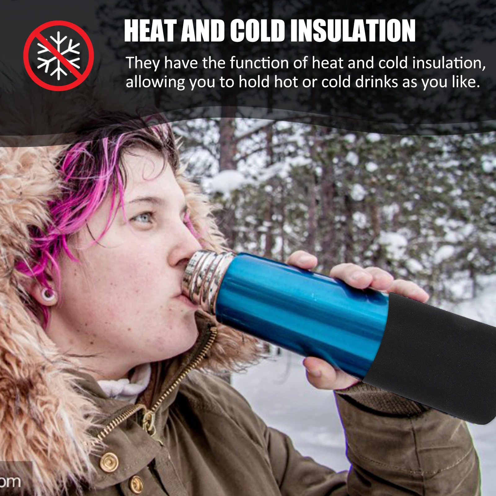 

10pcs Foldable Cup Sleeve Drink Protector Cold Heat Insulation Beer Colder Beverage Can Cover Bar Supply Ring-Pull Can Sleeves