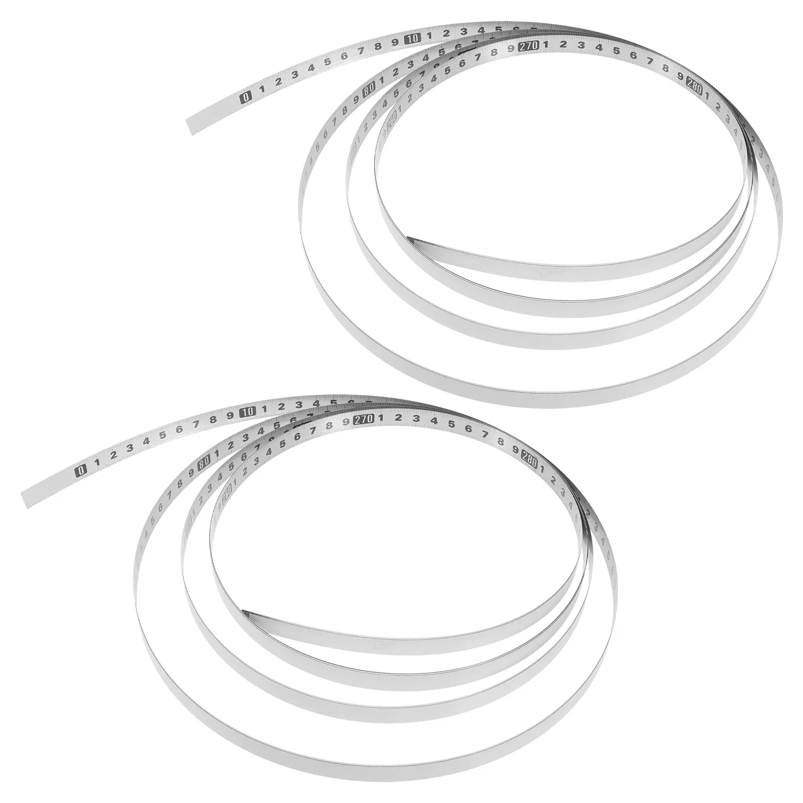 2 Rolls Scale Drawing Accessories Metal Carbon Steel Tape Adhesive Measuring Ruler Woodworking Drafting