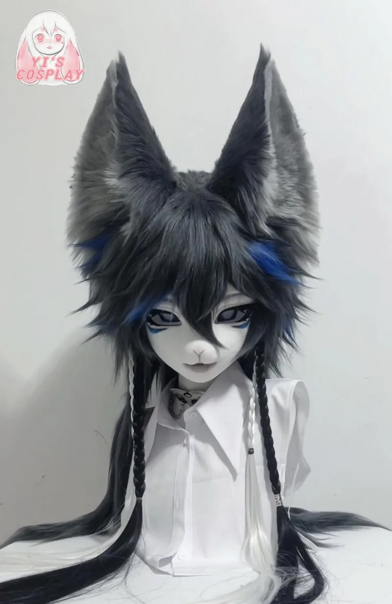 

Yis cosplay Customized Fursuit Head Custom Furry head Kigurumi Cosplay Kemono Fursuit Handmade Headsets Beast Kemono Head