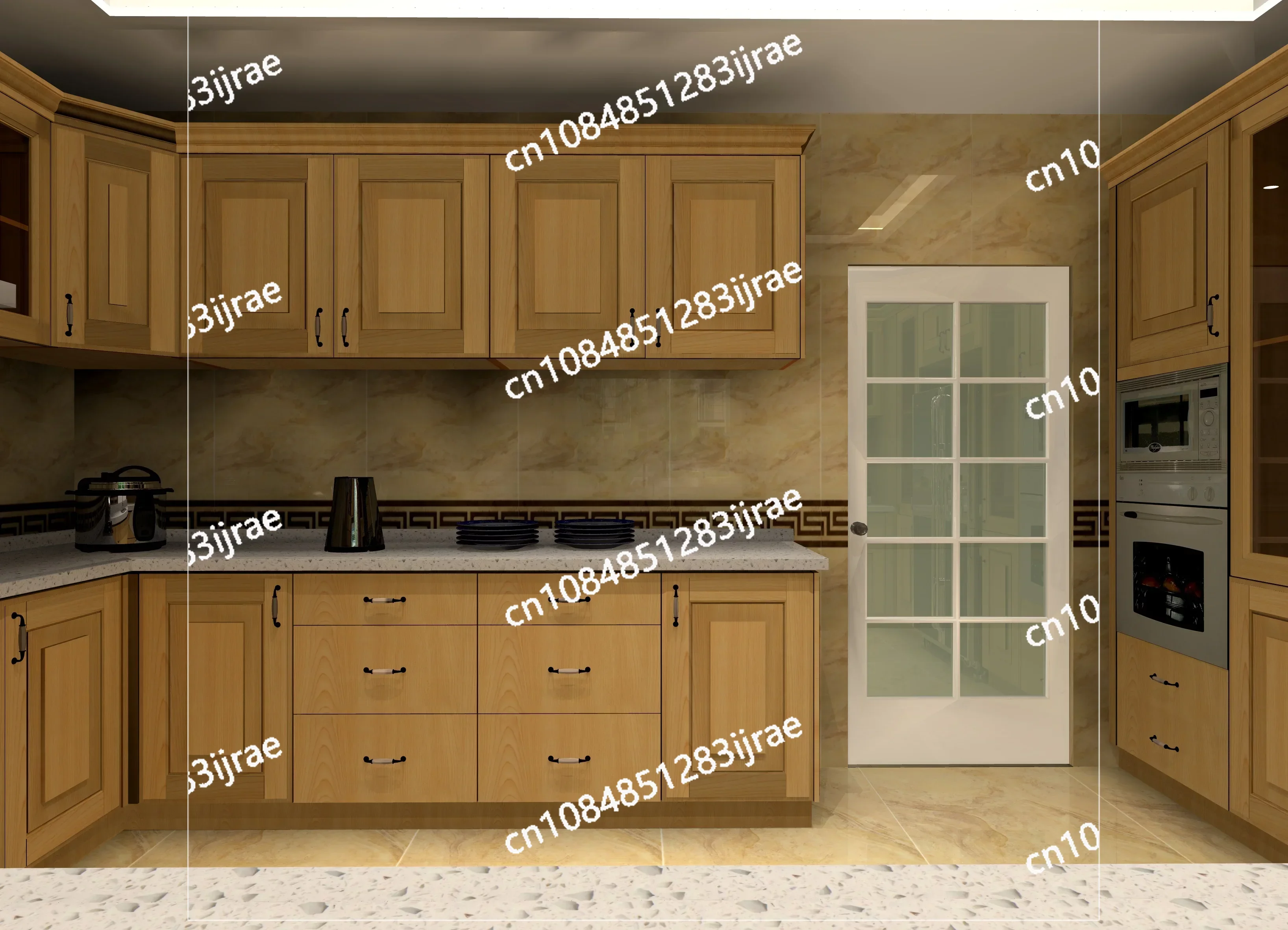 Ready to Assemble Kitchen Cabinets Solid Wood White Shaker Styl Europe style