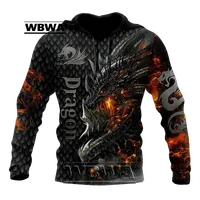 Beautiful Fire Dragon 3D All Over Printed Mens Hoodie Unisex Hoodies Sweatshirt Autumn Streetwear Casual Jacket Tracksuit KK749