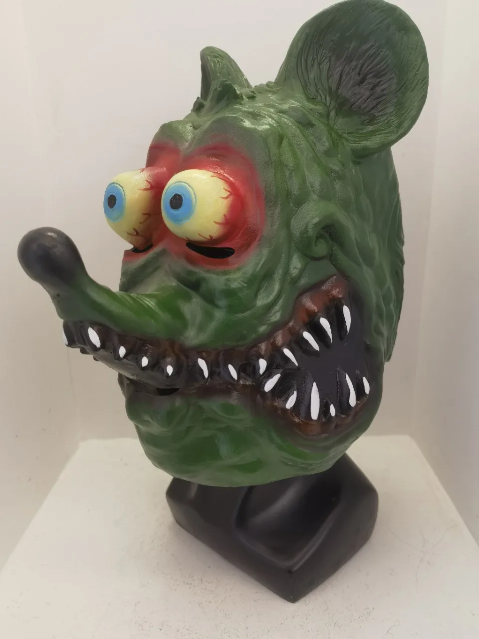 

Зеленая маска-монстр из латекса для взрослых: аксессуар для Хэллоуина, маскарада, карнавала, костюм для косплея, страшный реквизит