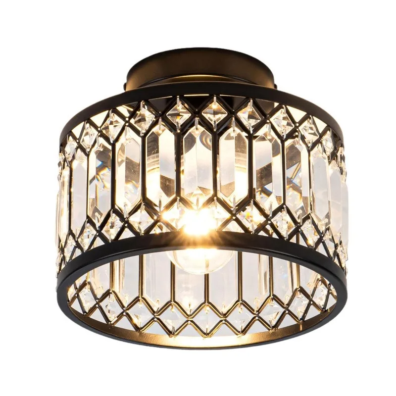 

Modern Crystal Ceiling Light Entrance Balcony Lamps Embedded Corridor Aisle Simple Style Lighting