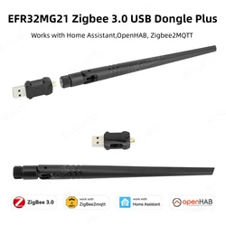 Zigbee 3.0 usb dongle plus e gateway sem fio, interface para efr32mg21 zigbee2mqtt assistente de casa open hab