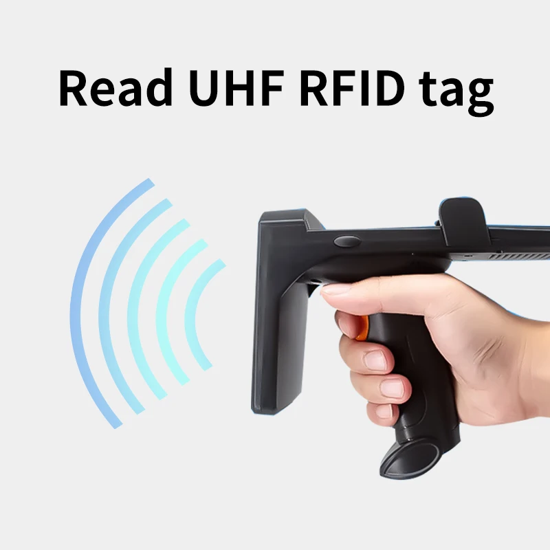 Fonkan Portable UHF RFID Keyboard Emulator USB Bluetooth RFID Tag Sticker 1D 2D Code Scanner UHF RFID Handheld Reader