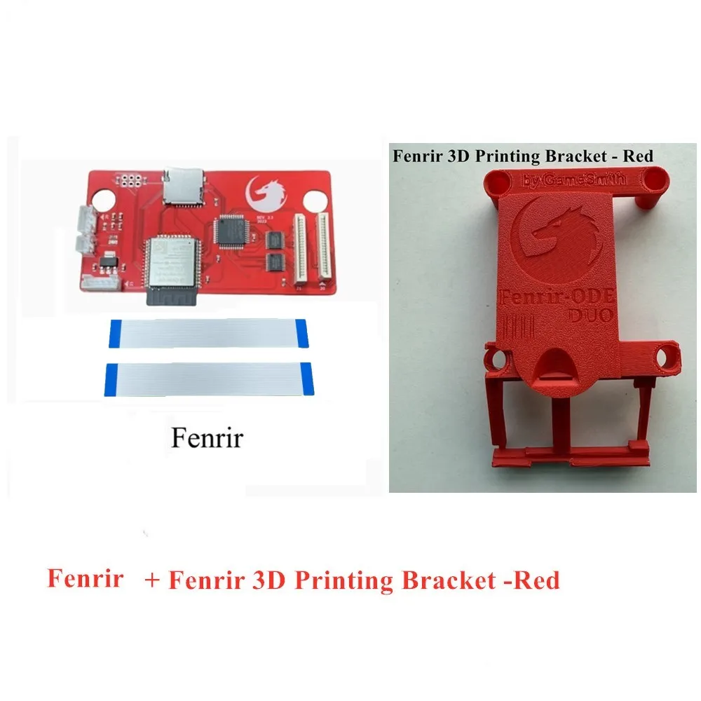 Fenrir With 3D Printed Bracket ODE Board For Saturn SAROO PHOEBE RHEZ Wuxi OED/CD Switcher SS MODE Modular Chip