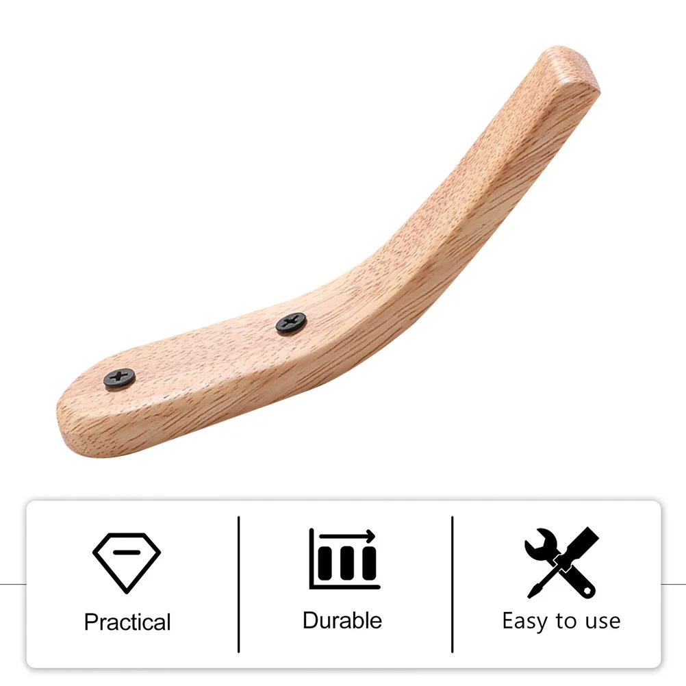 Деревянные настенные крючки из натурального дерева