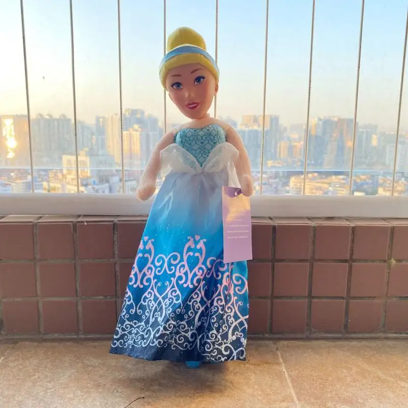 Około 20 cm Disney Princess Kopciuszek Bella Pluszowa Maskotka Ozdoba na Biurko Poduszka do Przytulania na Sofę Zabawka dla Dziewczynki Prezent dla Pary
