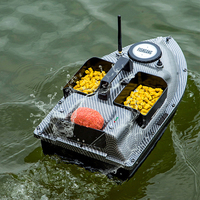 Rc Bait Boat 500m Auto Driving Return V900 Gps 40 Points Sonar 1.5kg V700 With Steering Light For Fishing Wireless Fish Finder