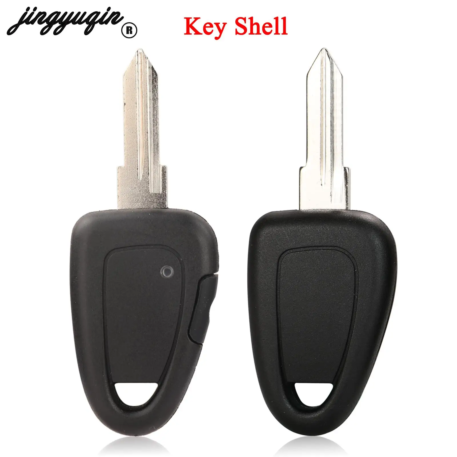 jingyuqin 1/No Button For Fiat Iveco Remote Car Key Shell Transponder Case FOB Uncut GT15R Blank Blade Replacement