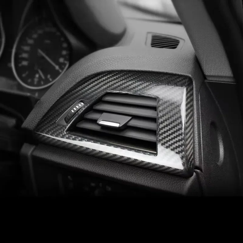 ES Carbon Fiber Car Interior Accessories Carbon Fiber Main Driving Air Outlet Frame For BMW 1 2 Serises F20 F21 Car  Accessories